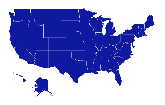 Map of united states america